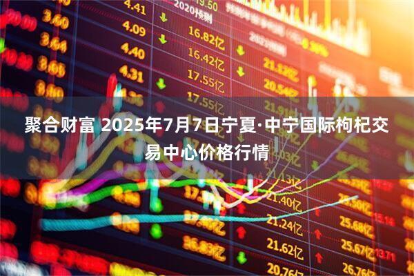 聚合财富 2025年7月7日宁夏·中宁国际枸杞交易中心价格行情